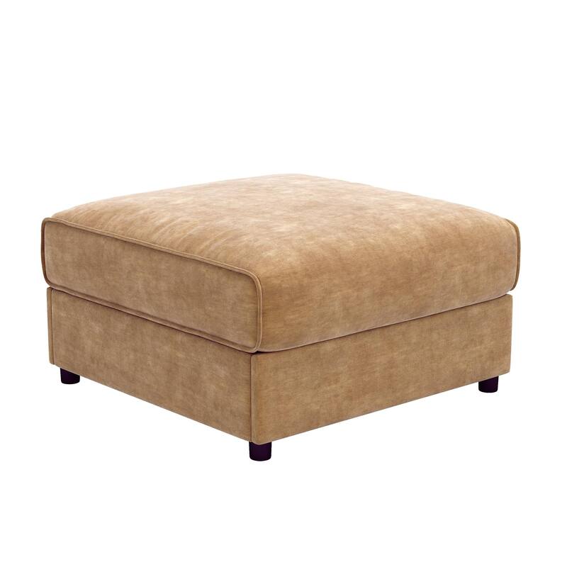 24 Ottoman Sofa -Camel, Luxurious Chenille Comfort