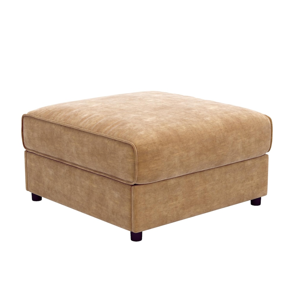 24 Ottoman Sofa -Camel, Luxurious Chenille Comfort