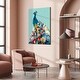 preview thumbnail 6 of 4, Rainbow Peacock Abstract Wall Art Painting 16 x 24
