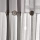 preview thumbnail 39 of 152, Lush Decor Linen Button Single Panel Window Curtain 63"L x 40"W - Gray/Off-White