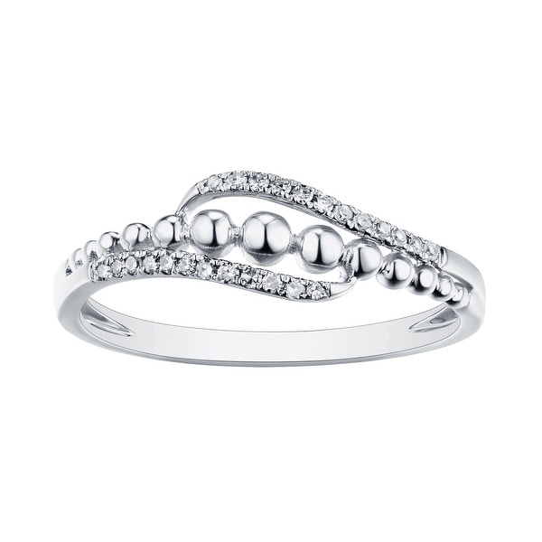 Prism Jewel G-H//I1 Round Natural Diamond Stackable Designer Ring,