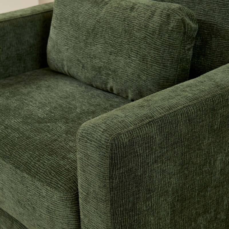Modern Chenille Accent Chair Armchair for Living Room