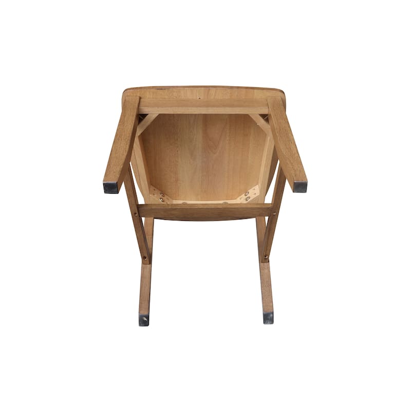Copper Grove Quince Solid Wood Schoolhouse Chairs, Set of 2