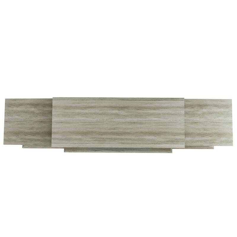 Farmhouse TV Stand with Fireplace - 70" Width -Fits up to 70" TV - 71"W x 30"H x 15.5"D