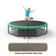 preview thumbnail 5 of 10, 12' Outdoor Recreational Trampoline with Safety Enclosure Net