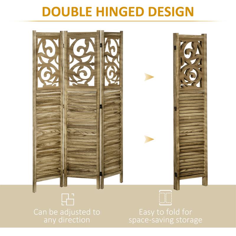 Wood Indoor Portable Folding Privacy Screens