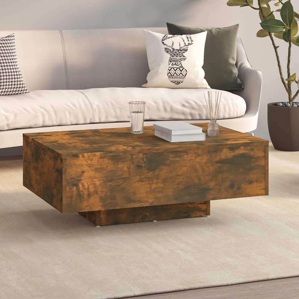vidaXL Coffee Table Engineered Wood 33.5 x 21.7 x 12.2 in
