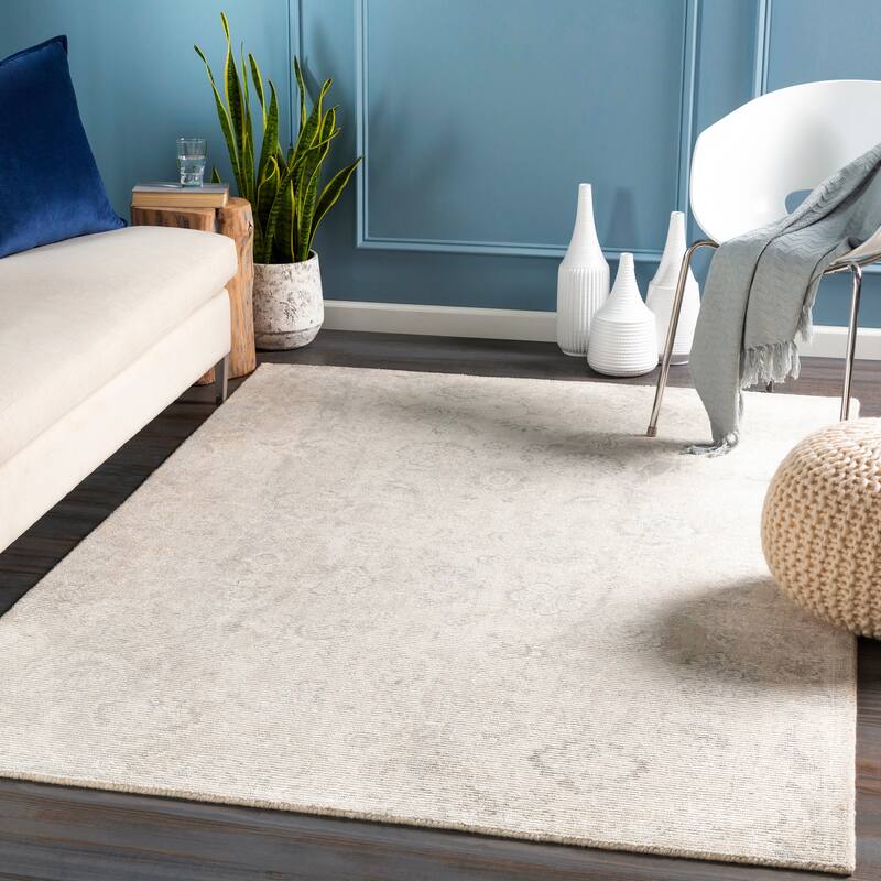 Expresse Traditional Wool Hand-Loomed Area Rug - 2' x 3' - Cream