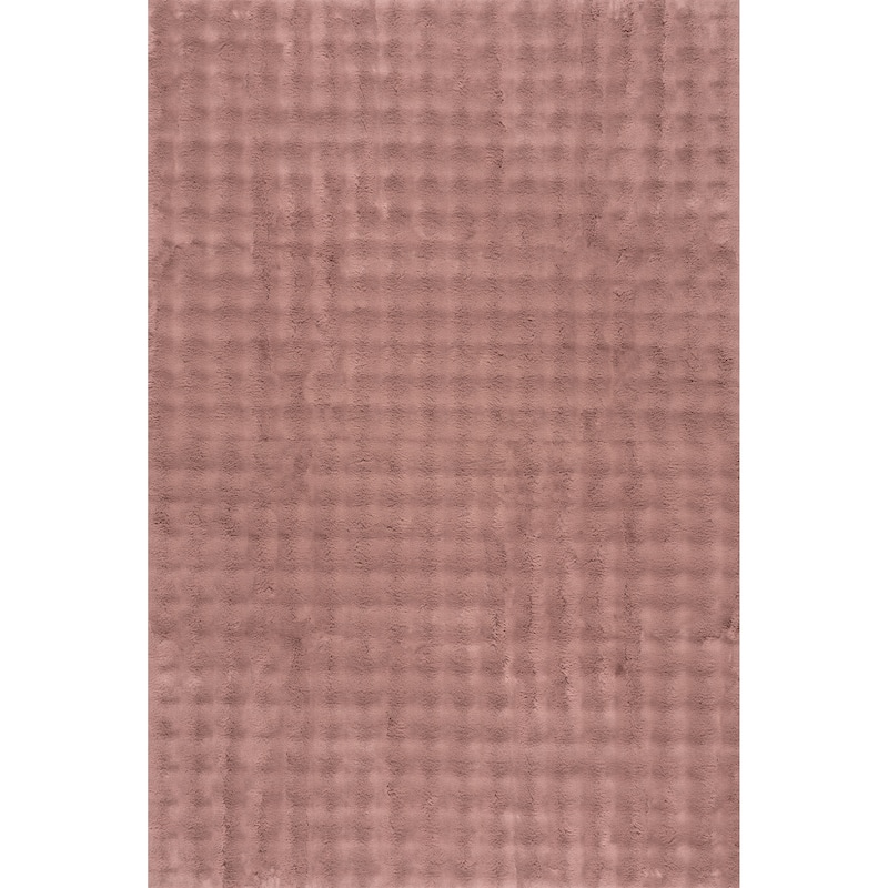 Nuloom Jeni Solid Plush Machine Washable Area Rug