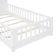 preview thumbnail 11 of 24, Twin Wooden House Platform Bed with Roof, Drawers, Shelves, and USB Port