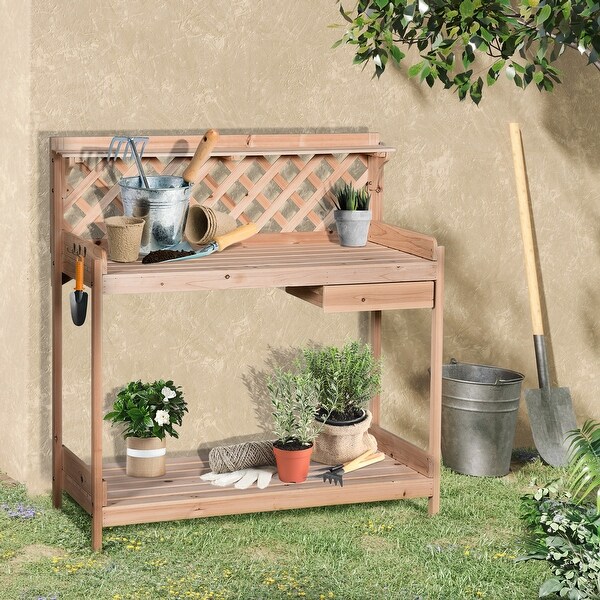 Outsunny hotsell garden table