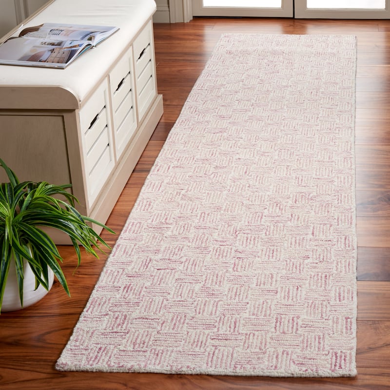 SAFAVIEH Handmade Micro-Loop Courteney Transitional Wool Rug
