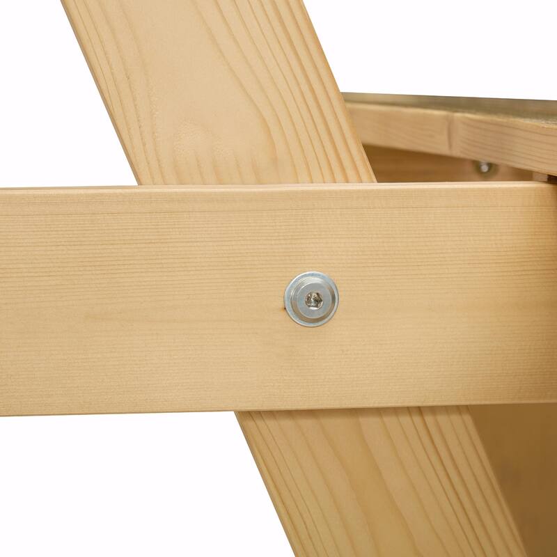 Outdoor 6 Person Round Picnic Table with Bench, Umbrella Hole for Garden, Backyard, Porch, Patio