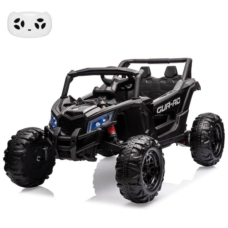 24V Ride On UTV Car, Battery Powered Electric Vehicles - Black