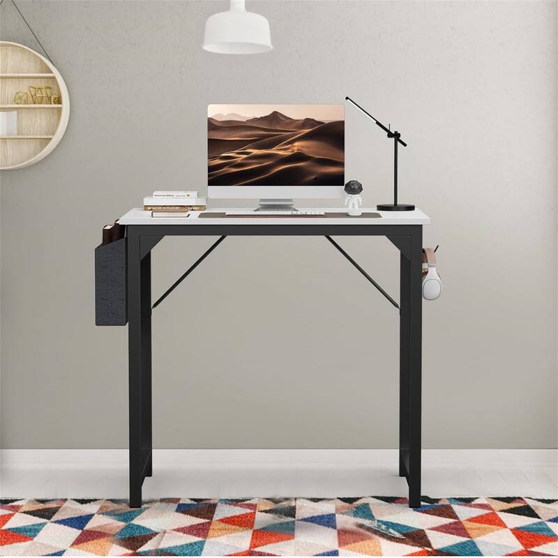 Computer 32 Inch Home Office Writing Wood Desk Storage Bag