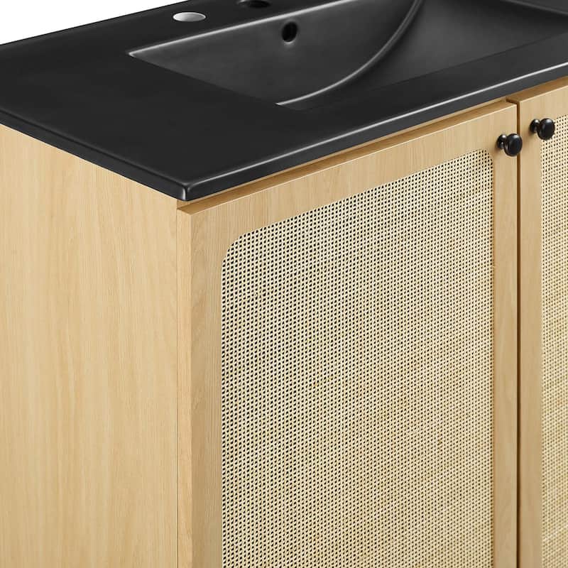 Chaucer Bathroom Vanity with Black Basin Included