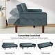 preview thumbnail 18 of 31, Sofa Bed, Futon Couch Bed, Faux Leather Love Seats Sofa, Loveseat Sleeper Bed For Living Room, Guest