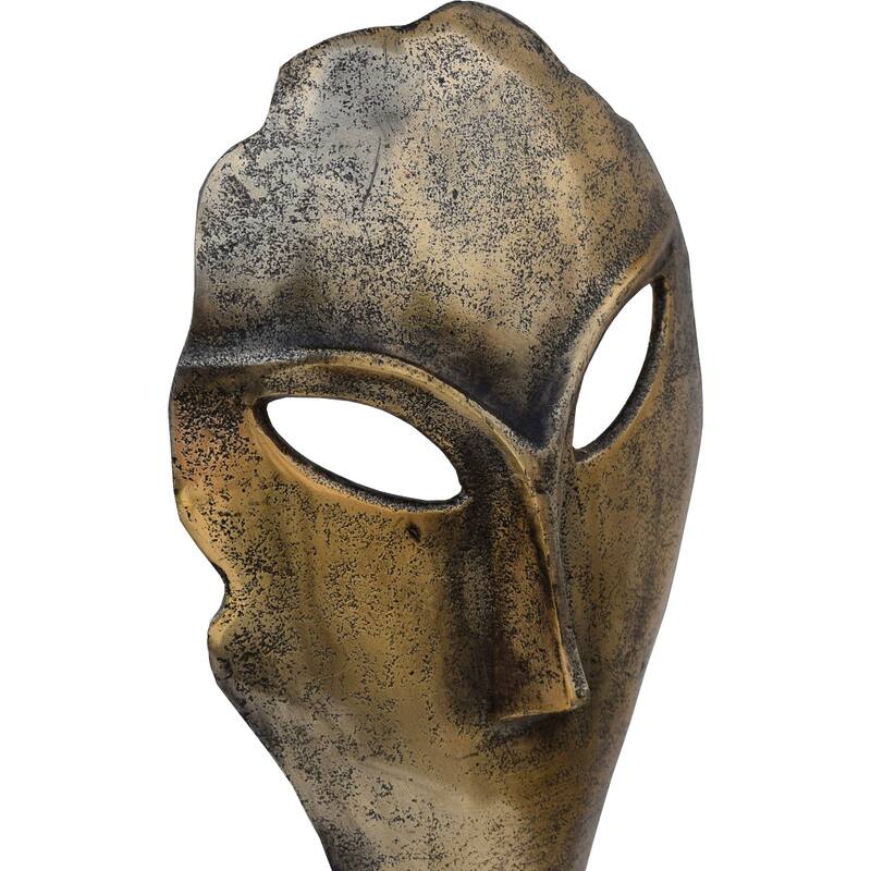 Renwil Fielden Indoor Aluminum Statue, Antique Brass