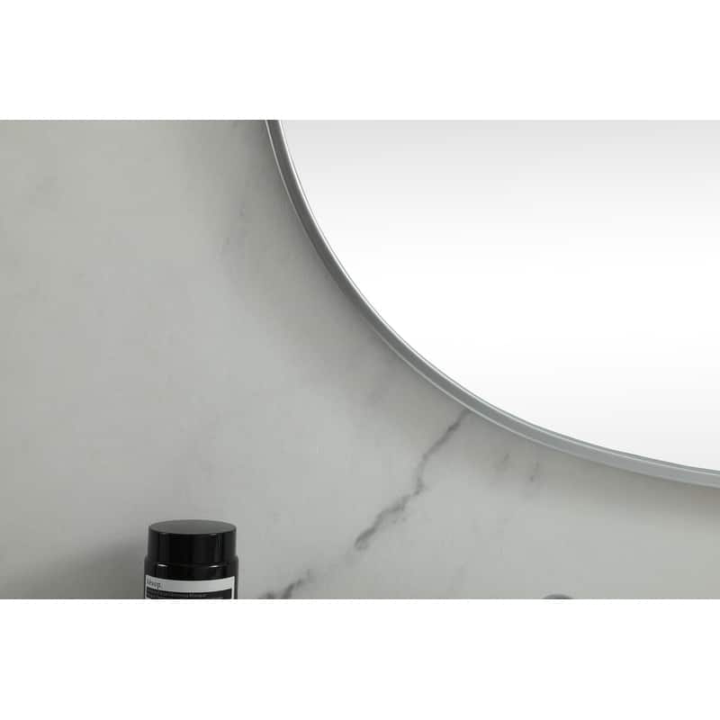 Indigo Home Metal Frame Oval Mirror 36x60 Inch