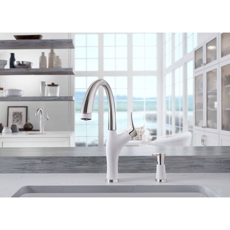 Blanco KF-442028 Artona Pull-Down Kitchen Faucet with Soap Dispenser - 2" x 8.63" x 15.75"