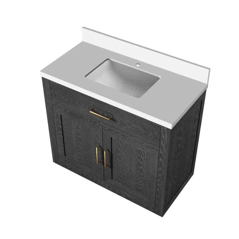 Abbey Bath Vanity with Quartz Top and Sink