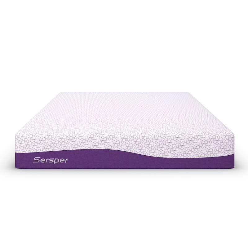 Sersper 10-inch Gel-Infused Memory Foam Mattress,Mideum Firmness,Suitable for Adjustable Bed