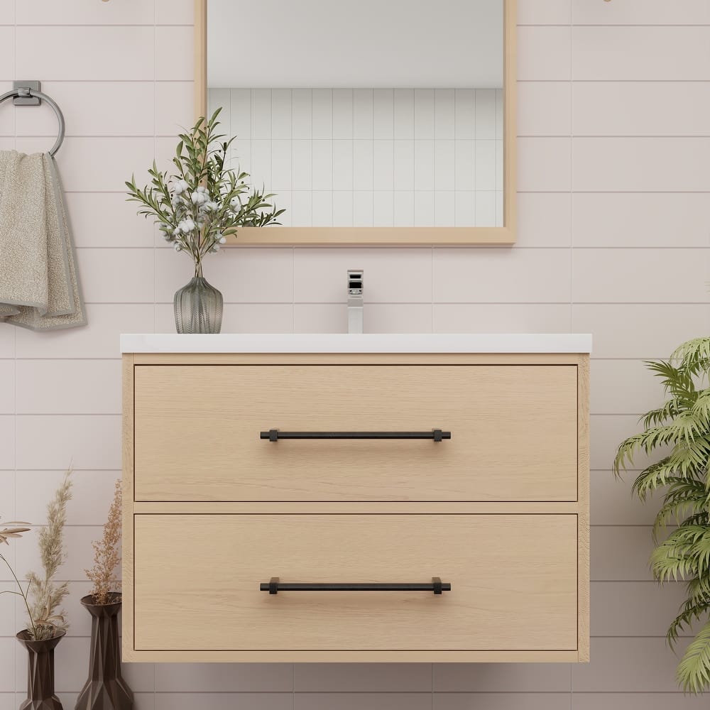 Victoria 30'' Wall-mounted Vanity with Reinforced Acrylic Sink - 29.5
