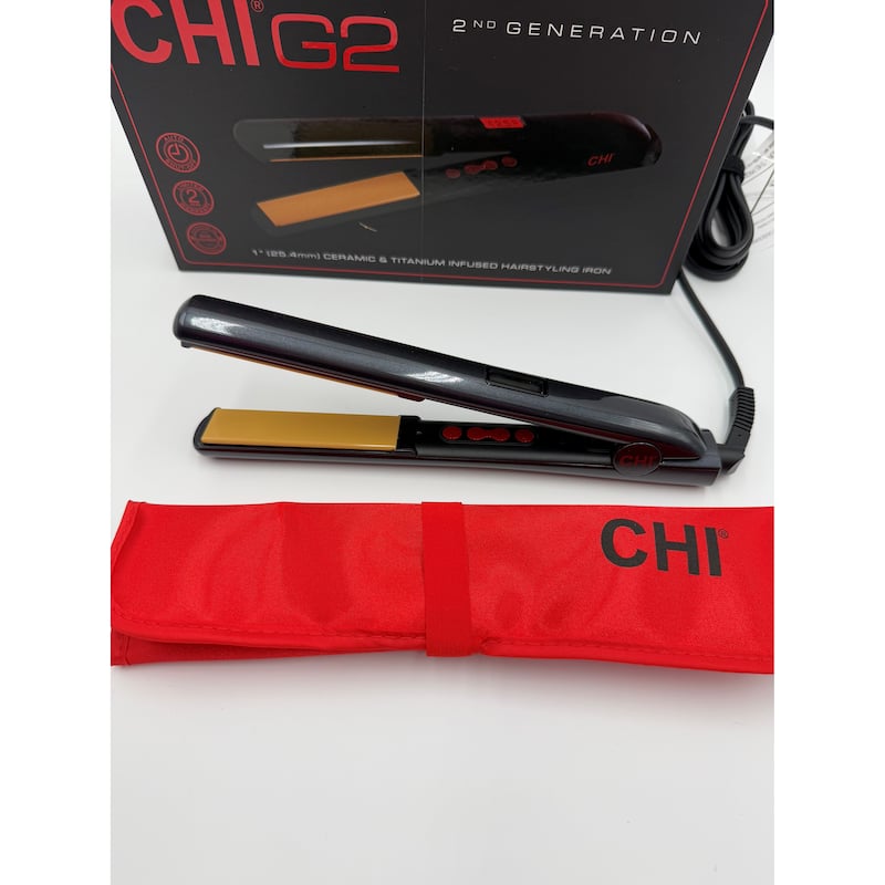 CHI G2 Professional Hair Straightener Titanium Infused Ceramic Plates Flat Iron 1 Inch