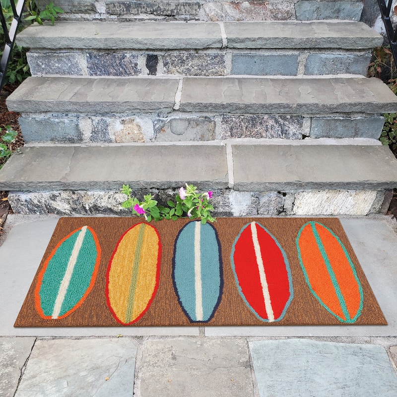 Liora Manne Frontporch Surfboards Indoor/Outdoor Rug