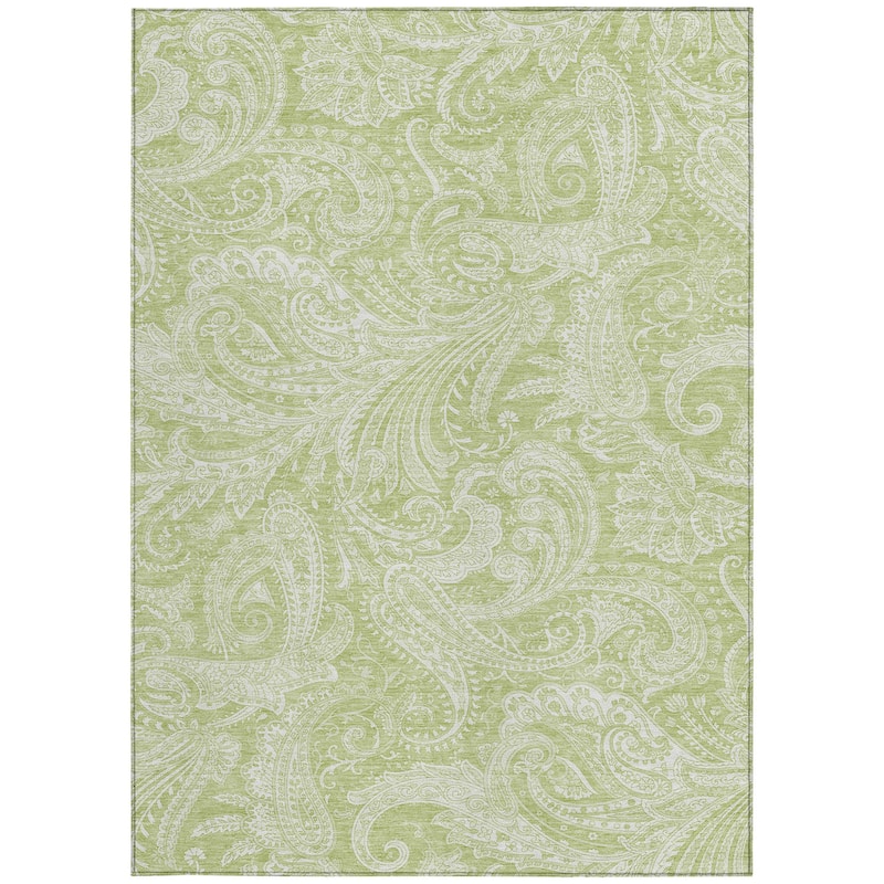 HomeRoots Paisley Transitional Rectangle Outdoor Rug