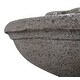 preview thumbnail 9 of 11, Ashlee Weathered Concrete Tiered Birdbath - 17" x 26"
