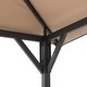 Sunjoy Arbrook Gazebo Per Barbecue 1,5 X 2,4 M – Tettoia Kaki, Struttura In Acciaio Antiruggine, Con Ganci E Ripiani