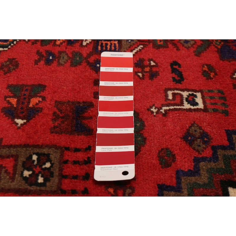 ECARPETGALLERY Hand-knotted Andelz Red Wool Rug - 3'5 x 6'7