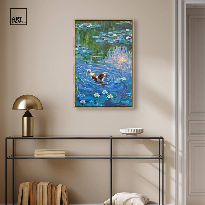 Lily Lagoon I Canvas Modern Classic by Art Remedy