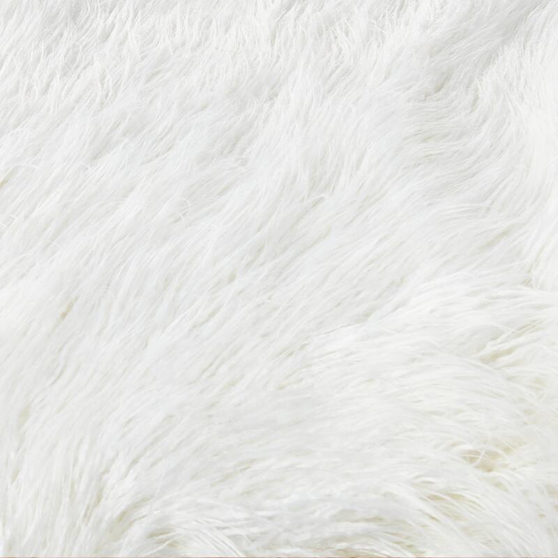 Karenne Shaggy Fauxfur Throw Blanket
