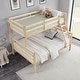 preview thumbnail 3 of 41, Twin Over Full Bunk Bed,Solid Wood Frame,High Guardrail,Safe for Kids