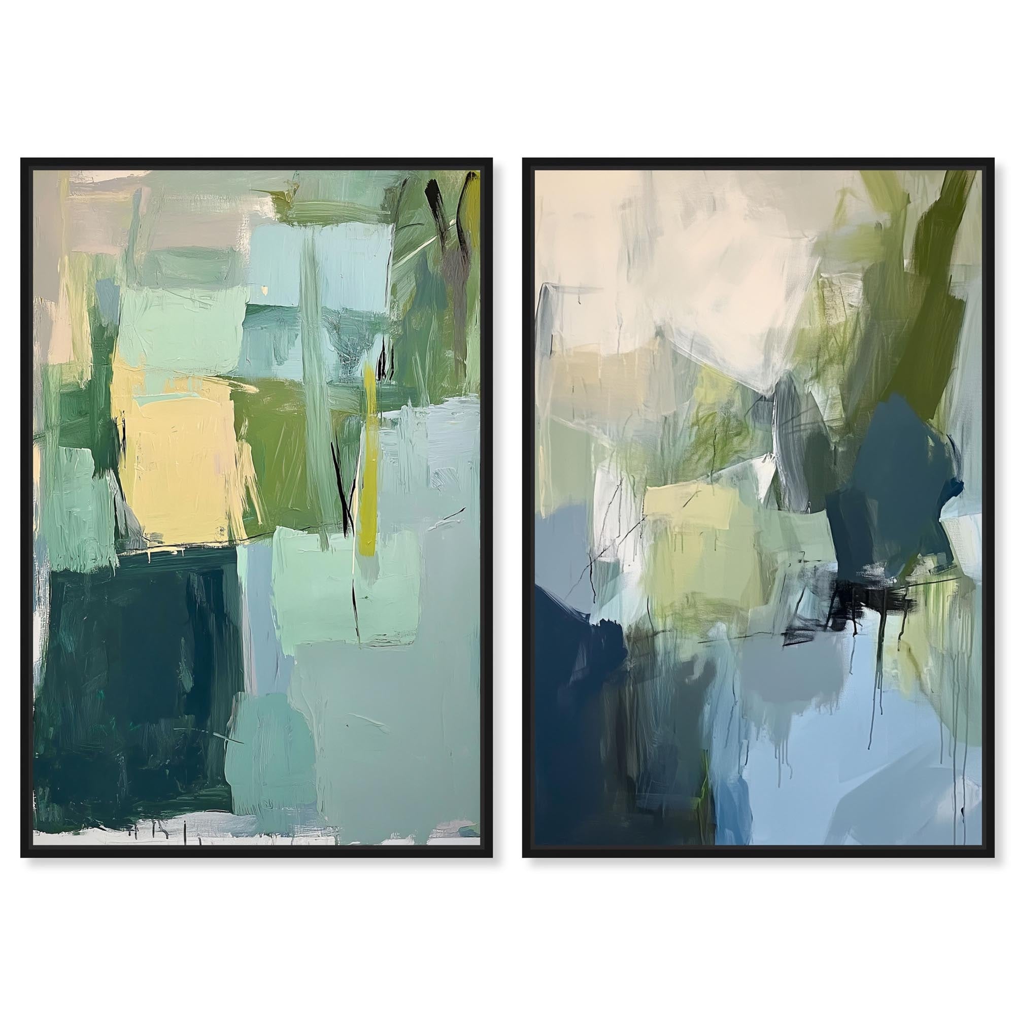 Abstract Art Set Canvas Print by Art Remedy