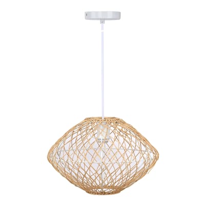 Nest Natural 10.5" Rattan Pendant Light