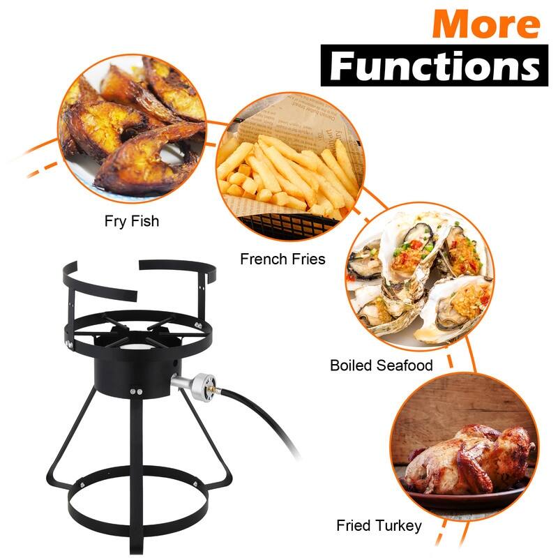 Silver Aluminum 30qt Turkey Fryer