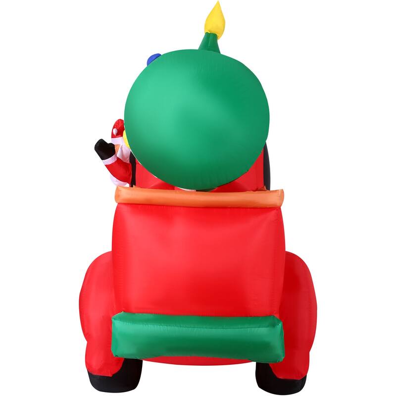 Fraser Hill Farm 6-Ft. Tall Pre-Lit Inflatable Christmas Pickup Truck