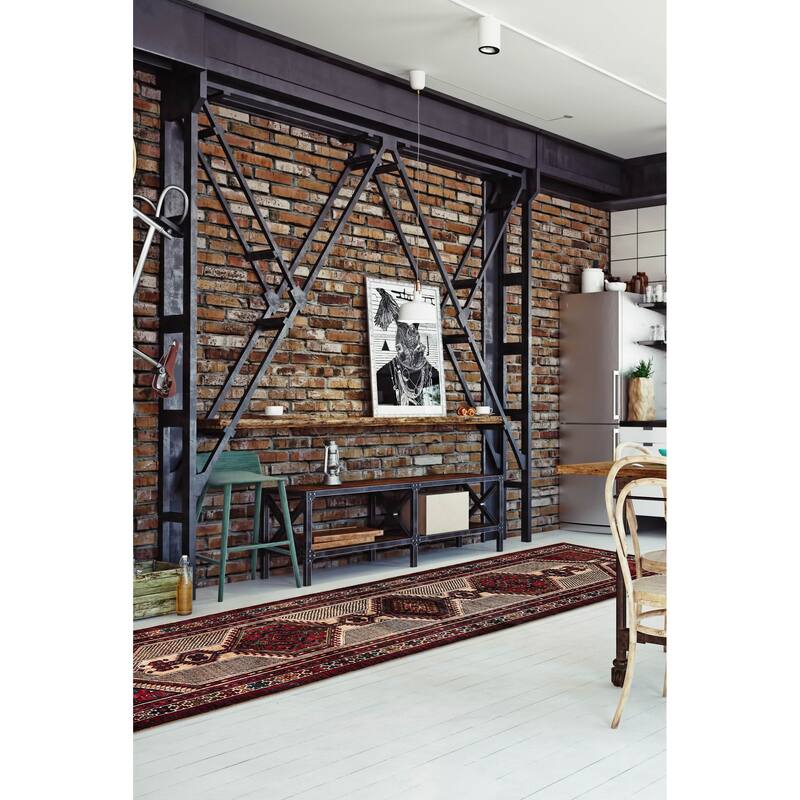 ECARPETGALLERY Hand-knotted Konya Anatolian Beige, Red Wool Rug - 3'2 x 11'5