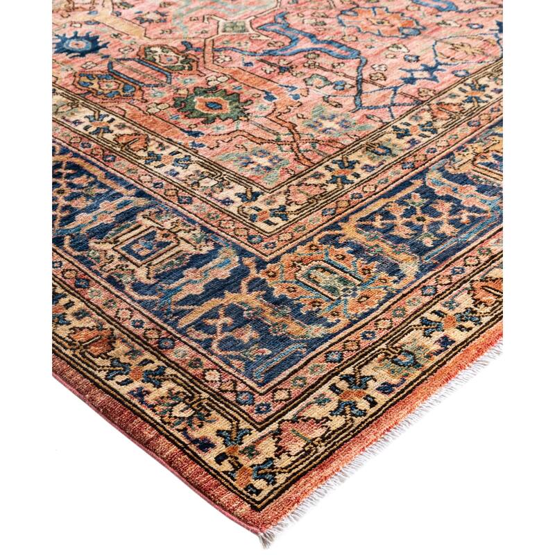 Serapi One-of-a-Kind Hand-Knotted Area Rug - Pink - 9' 2" x 12' 1"