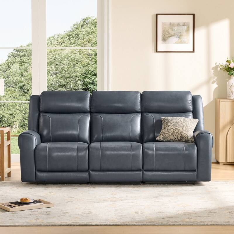 Spruce & Spring Leo Power Wall Hugger Reclining Sofa with Multi-Function Console