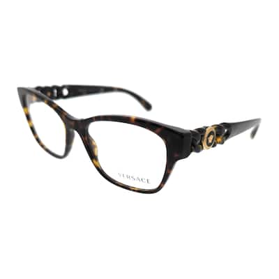 Versace VE3306 108 54Full Rim Havana Gold Cat Eye Eyeglasses for womens