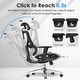 preview thumbnail 20 of 21, CabeVibe Ergonomic Home Office Desk Chair Breathable Mesh Chair Task Computer Chair - OdinLake