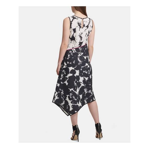 Shop Dkny Gray Sleeveless Tea Length Shift Dress Size 6