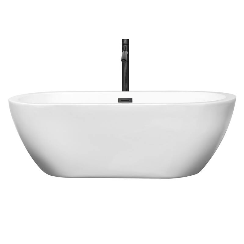 Wyndham Collection Soho 68" Free Standing Acrylic Soaking Tub with