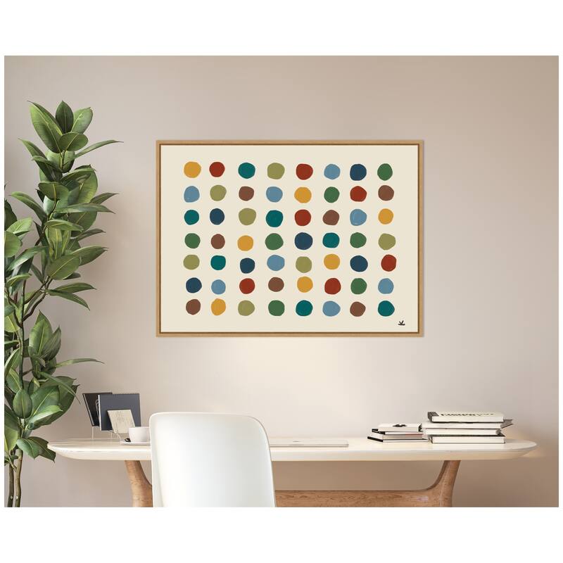 Kate and Laurel Meditation No. 3b by Kelly Knaga Framed Canvas Wall Art Print