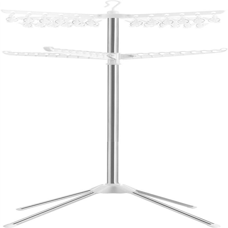 Clothes Drying Rack, 59-Inch Folding Laundry Drying Rack - 25.6"D x 25.6"W x 72"H