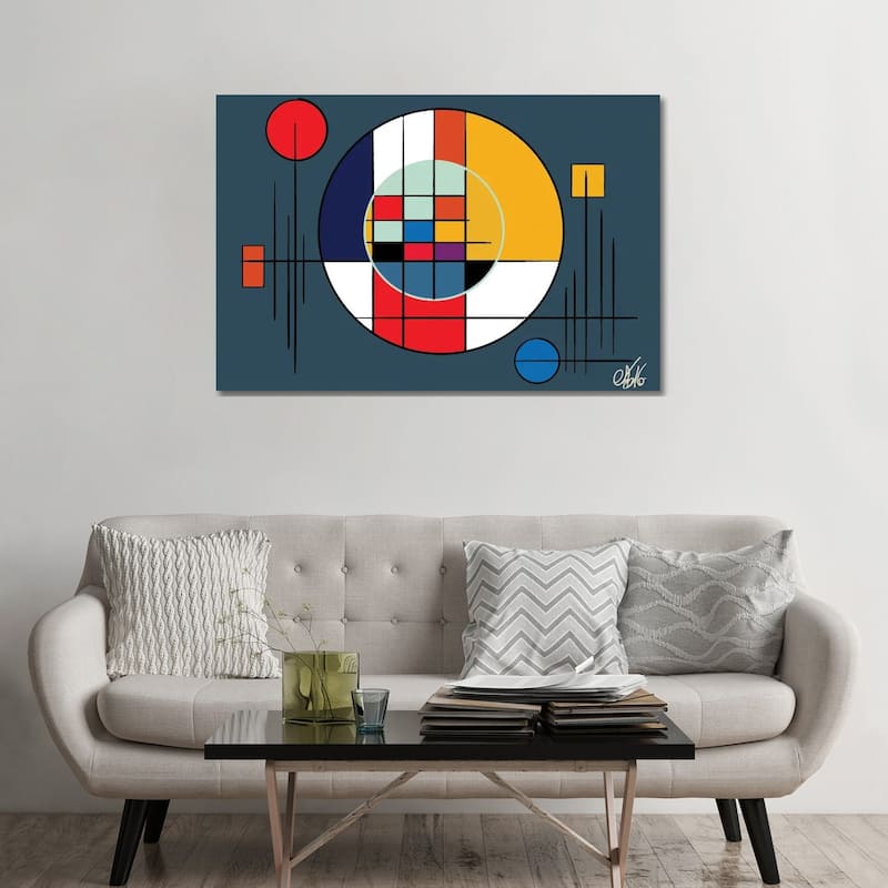 iCanvas "Suprematism Abstract Symbol" by Emmanuel Signorino Canvas Print - 32x48x1.5
